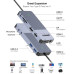 QGeeM 11in1 4K USB-C with PD100W DisplayLink Dock