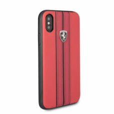 CG Mobile כיסוי קשיח מעור לאייפון XR בצבע אדום פרארי רשמי