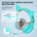 אוזניות קשת אלחוטיות לגיימינג עם מיקרופון מובנה Edifier G5BT NC צבע טורקיז