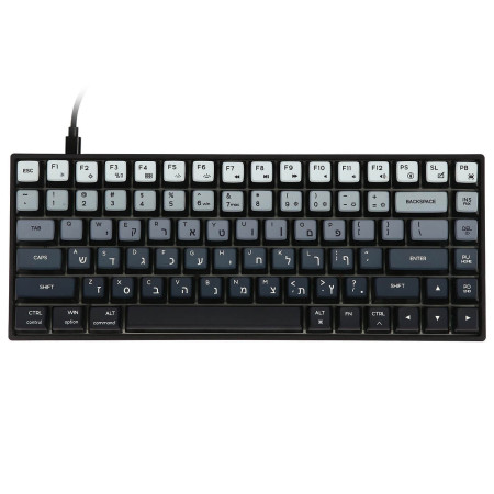 מקלדת גיימינג מכאנית SKYLOONG GK84 White Pudding עברית/אנגלית