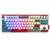 מקלדת גיימינג מכאנית SKYLOONG GK87 White-Grey-Red עברית/אנגלית