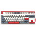 מקלדת גיימינג מכאנית SKYLOONG GK87 White-Grey-Red עברית/אנגלית