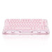 מקלדת גיימינג מכאנית GravaStar Mercury K1 - Special Edition Sakura Pink עברית/אנגלית