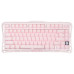 מקלדת גיימינג מכאנית GravaStar Mercury K1 - Special Edition Sakura Pink עברית/אנגלית