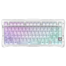 מקלדת גיימינג מכאנית GravaStar Mercury K1 Lite - Crystal Aurora עברית/אנגלית