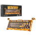 מקלדת גיימינג מכאנית GravaStar Mercury K1 Pro - Special Edition Battle-Worn Yellow עברית/אנגלית