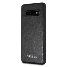 CG Mobile כיסוי קשיח מעור לגלקסי S10+ בצבע שחור GUESS רשמי