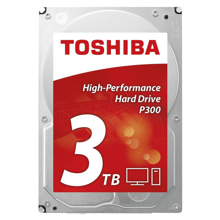 Toshiba HDD 3.0TB 7200 64MB SATA3 3.5" P300 HIGH-PERFORMANCE