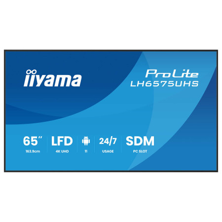 מסך שילוט דיגיטלי IIYAMA 65” ProLite IPS 4K Android 24/7