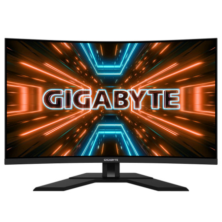 מסך מחשב קעור לגיימינג - עם פיקסל שרוף Gigabyte 31.5" M32UC VA 4K UHD 144Hz 1ms 1500R
