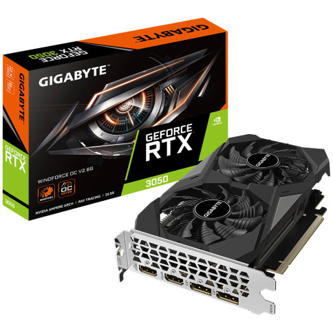 Gigabyte GeForce RTX 3050 WINDFORCE OC V2 6G GV-N3050WF2OCV2-6GD