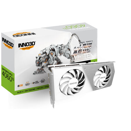 Inno3D GeForce RTX 4060Ti (DLSS 3) 8GB TWIN X2 OC White