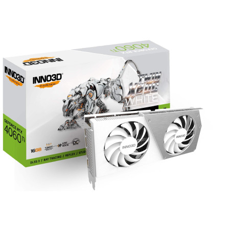 Inno3D RTX 4060Ti (DLSS 3) 16GB TWIN X2 OC White