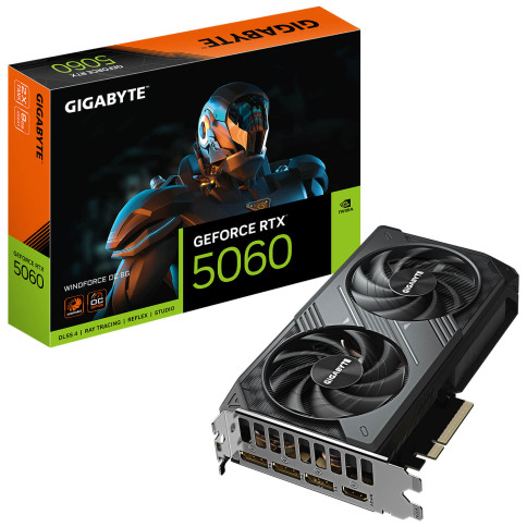 Gigabyte RTX 5060 WINDFORCE OC 8G GV-N5060WF2OC-8GD