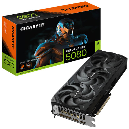 Gigabyte GeForce RTX 5080 WINDFORCE OC SFF 16G GV-N5080WF3OC-16GD