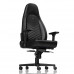 כיסא גיימינג Noblechairs ICON Black/Platinum White בצבע שחור/לבן פלטינה