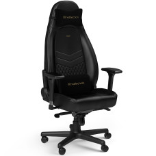 כיסא גיימינג ומנהלים עור אמיתי Noblechairs ICON Real Leather Black שחור