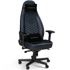 כיסא גיימינג עור אמיתי Noblechairs ICON Real Leather כחול/אפור