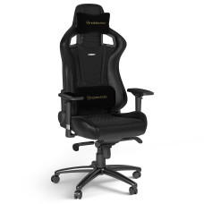 כיסא גיימינג משרדי עור אמיתי Noblechairs EPIC Real Leather Black שחור  מתצוגה -איסוף נתניה בלבד  