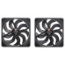Noctua NF-A14x25 G2 PWM Sx2-PP chromax.black 140mm x2 Fans