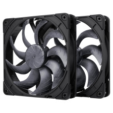 Noctua NF-A14x25 G2 PWM Sx2-PP chromax.black 140mm x2 Fans