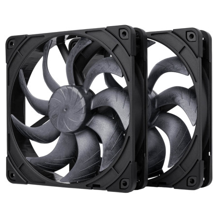 Noctua NF-A14x25 G2 PWM Sx2-PP chromax.black 140mm x2 Fans