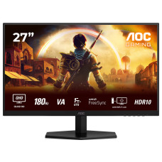 מסך מחשב לגיימינג AOC 27" VA QHD 180Hz 0.5ms