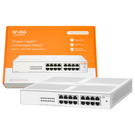 HP Aruba Instant On 1430 16-ports Gigabit Switch