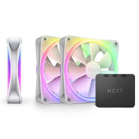 NZXT F120 RGB DUO Triple Pack White 3-Fans
