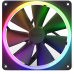 NZXT F140RGB 140mm RGB Black Fan