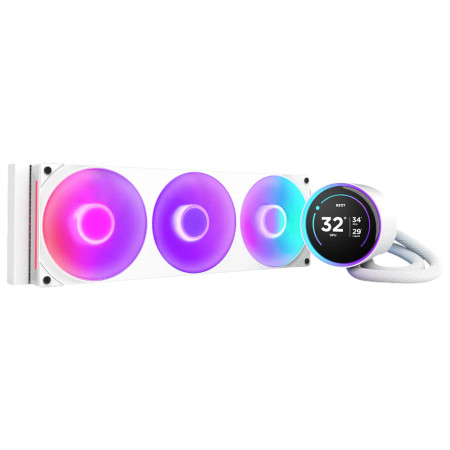 קירור נוזלי למעבד NZXT Kraken Elite 360 RGB 360mm White