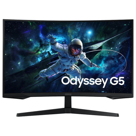 מסך מחשב קעור לגיימינג Samsung 27" Odyssey G5 VA QHD 165Hz 1ms 1000R