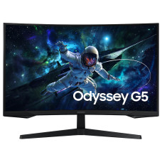 מסך מחשב קעור לגיימינג Samsung 27" Odyssey G5 VA WQHD 165Hz 1ms 1000R