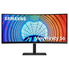 מסך מחשב קעור Samsung 34" ViewFinity S6 VA WQHD 100Hz 5ms 1000R