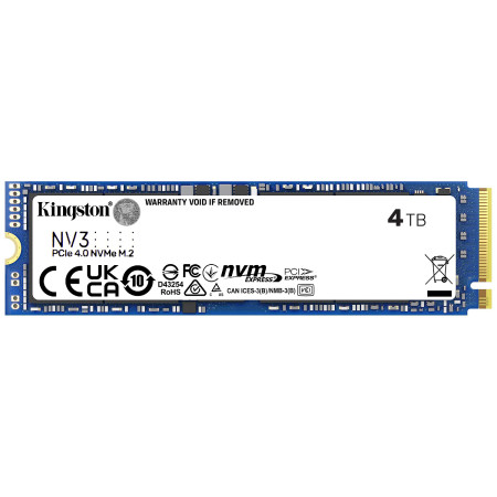 Kingston 4TB SSD NV3 M.2 2280 PCIe 4.0 NVMe