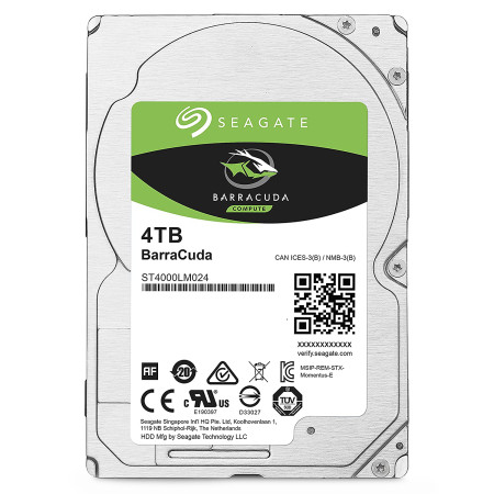 Seagate HDD 4.0TB 5400 128MB SATA3 2.5 BarraCuda