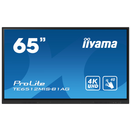 מסך מגע אינטראקטיבי IIYAMA 65" ProLite IPS 4K PureTouch-IR 40pt Touch