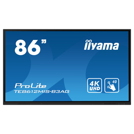 מסך מגע אינטראקטיבי IIYAMA 86" ProLite VA 4K PureTouch-IR 40pt Touch