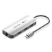 מתאם Vention USB-C to HDMI | USB-A x3 | LAN | USB-C PD100W | Dock