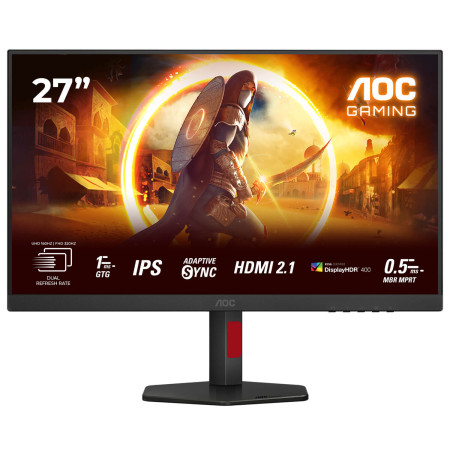 מסך מחשב לגיימינג AOC 27" Dual-Frame IPS 4K UHD 160Hz 0.5ms | FHD 320Hz 0.3ms