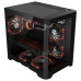 מארז מחשב 1StPlayer UV5 3X ARGB Fan HUB+Remote Black