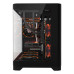 מארז מחשב 1StPlayer UV6 | 3xARGB Fans with HUB+Remote | Black