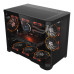מארז מחשב 1StPlayer UV6 | 3xARGB Fans with HUB+Remote | Black