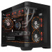 מארז מחשב 1StPlayer UV6 | 3xARGB Fans with HUB+Remote | Black