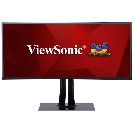 מסך עם פיקסל שרוף ViewSonic 37.5" IPS Curved  QHD HDMI DP USB3.0 Speakers