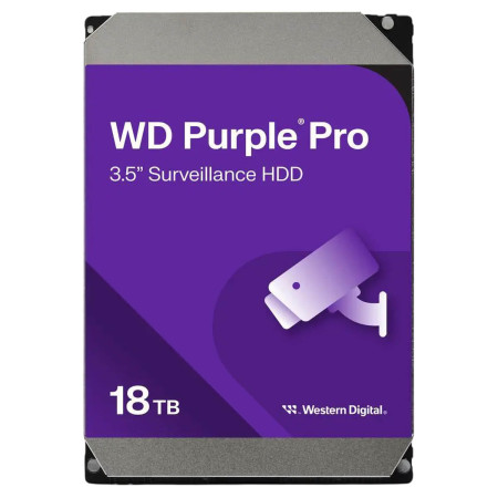 WD 18TB 512MB 7200 3.5" SATA3 Purple Pro HDD