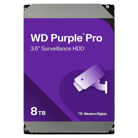 WD 8TB 256MB 7200 3.5" SATA3 Purple HDD