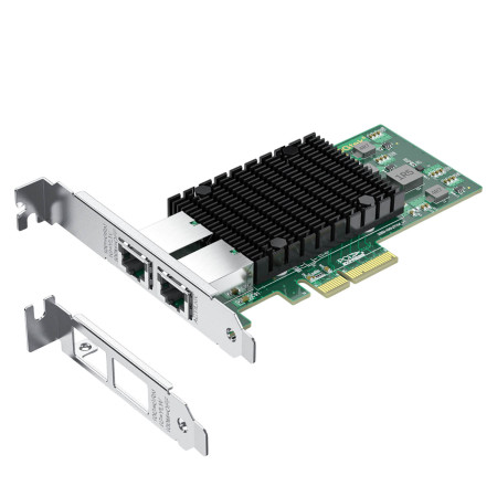 10Gtek 10G Dual LAN (Intel ELX550AT) PCIe x4 Network Card