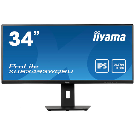 מסך מחשב IIYAMA 34" ProLite IPS UWQHD 75Hz 4ms