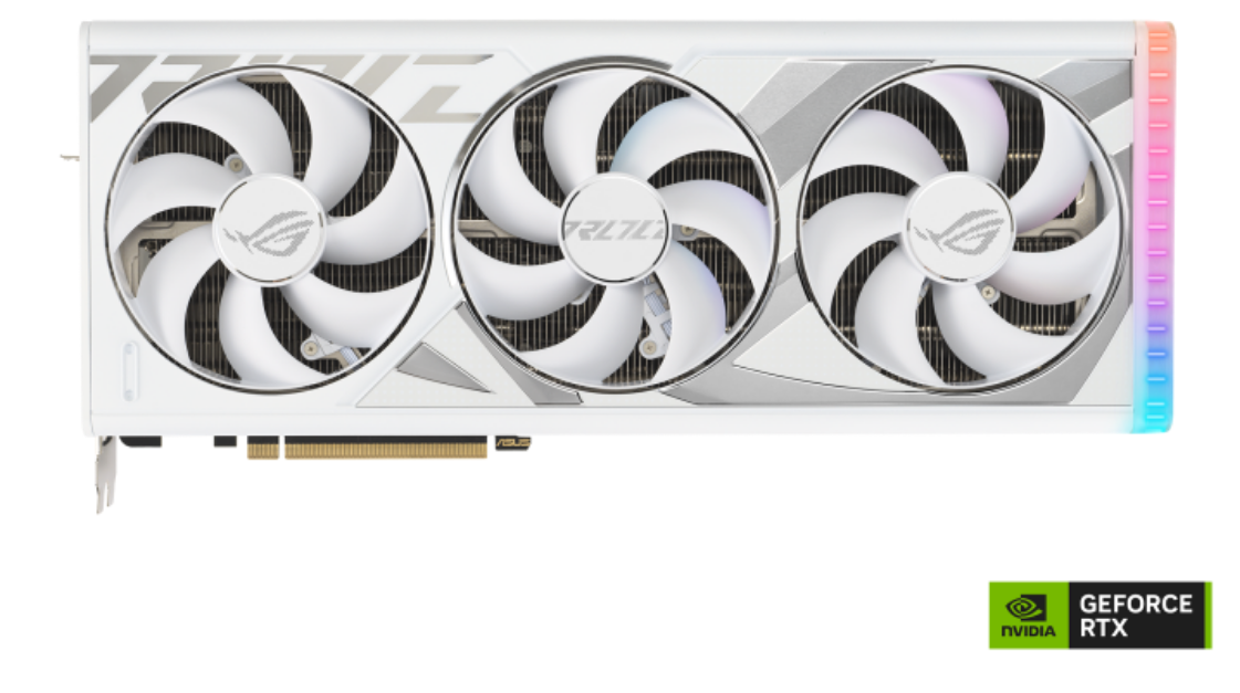 Asus ROG Strix GeForce RTX 4080 WHITE 16GB GDDR6X OC GPU –